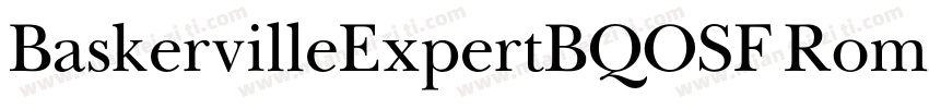 BaskervilleExpertBQOSF Roman字体转换